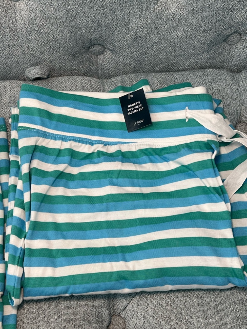 J. Crew Cotton Long sleeve knit pajama set - Picture 3 of 9